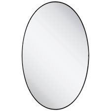 Today's mirrors come in an incredible range of designs with decorative frames to give them an artful touch. Black Matte Oval Metal Wall Mirror Hobby Lobby 80993556