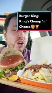 Burger King: King’s Champ ’n’ Cheese🍔 & Pommes🍟 #burgerking #burger  #fastfood #pommes #foodtest #foodtester #foodtesting #foodnews #foodschau