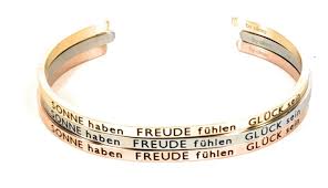 Eine schlüsselposition einnehmen /  inne haben. Mein Mantra By Alexa Armreif Bangle Sonne Haben Freude Fuhlen Gluck Sein Www Liebesache Schmuck De