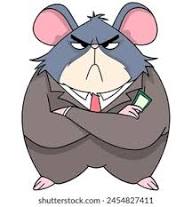 Rato gordo rico segurando um dinheiro: vetor stock (livre de direitos) 2711519617 | Shutterstock