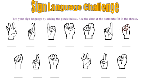Disability Awareness Activity For Kids Sign Language Challenge Download The Worksheet And Disability Awareness Activities Disability Awareness Deaf Awareness