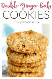 Double Ginger Oat Cookies Oat Cookie Recipe Oat Cookies Vegan Oat Cookies