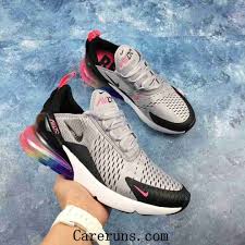 Nike Air Max 270 Black And Blue Womens New Nike Air Max 270 Flyknit Grey Black Rainbow Women Men Nike Air Max New Nike Air Nike Air