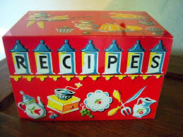 Vintage Cherry Red Recipe Box Recipe Cards 50s 60s 70s 80s Red Recipe Box Vintage Recipe Box Metal Recipe Box