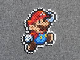Paper Mario Perler Bead Sprite Perler Bead Mario Perler Beads Perler Bead Art