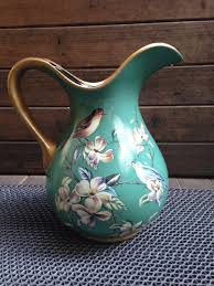 Free Shipping Country Time Victorian Style Floral Designed Pitcher Or Vase Perfect To Hold Your Favorite Fresh Or Dried Flower Arrangement Vase Ceramics Decor