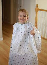create kids couture diy haircutting cape with ties pattern sewing easy polished hairstyles