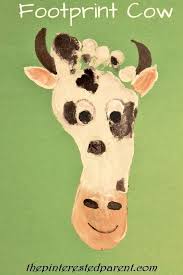 Footprint Crafts C E The Pinterested Parent 2020 Hayvan El Sanatlari Ciftlik Hayvanlari Bebek Sanati