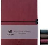 Velvet Softcover Notebook, A5, Fine PU Leather, 100gsm Thick ...