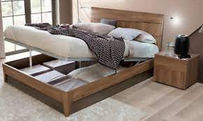 Malm bett von ikea 120x200. Modernes Bett 160x200 Bettkasten Stauraum Ulmenholz Struktur Italienische Mobel Ebay