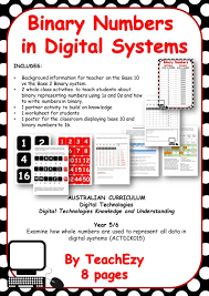 Binary Numbers In Digital Systems Designed By Teachers Binary Number Activity Based Learning Binary