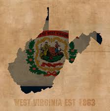 The five west virginia maps we offer include: West Virginia State Flag Map Outline With Founding Date On Worn Parchment Background Mixed Media By Design Turnpike