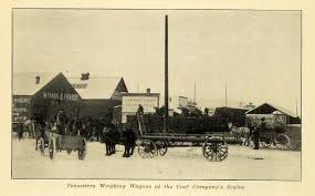 1907 Print Wagon Coal Horse Wagon Wyman ...