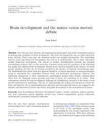 Pdf Brain Development And The Nature Versus Nurture Debate