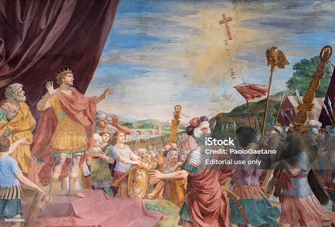 The Holy Cross Appears To Constantine Stock Photo - Download Image Now -  Emperor Constantine, Battle, Christianity - iStock
