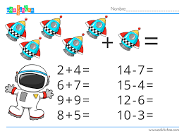 Fichas Para Ninos Con Sumas Y Restas Http Www Edufichas Com Actividades Matematicas Sumas Restas Espacio Sheets Fichas Suma Y Resta Actividades De Resta