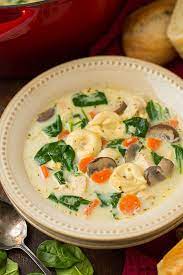 Mutti's homemade cream of mushroom soupquick german recipes. Creamy Chicken Spinach And Mushroom Tortellini Soup Cooking Classy