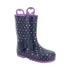 Girls Western Chief Heart Parade Rain Boot