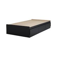 Make the most of your available space by using this multifunctional bedroom furniture. South Shore Furniture Fusion Pure Black Twin Captain Bed With Storage In The Beds Department At Lowes Com