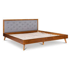 The adina mid century modern collection. Allora Mid Century Wood Platform King Bed In Brown A 5145 1974064