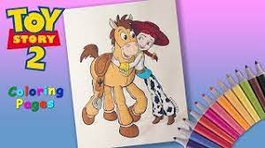 Toy story mary coloring pages. How To Coloring Jessie And Bullseye Toy Story 2 Coloring Pages For Kids Youtube