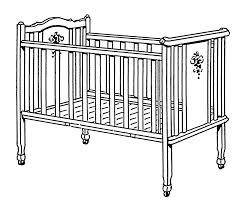 A crib is a small bed specifically for infants, generally up to 3 years old. Baby Crib Drawing At Paintingvalley Com Explore Collection Of Baby Crib Drawing