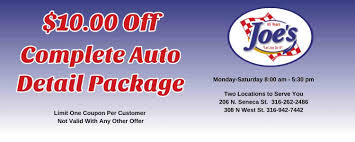 Maybe you would like to learn more about one of these? Specials Joe S Car Wash
