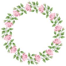 Pink Rose Border Frame Transparent Png Clip Art Clip Art Flower Art Free Clip Art