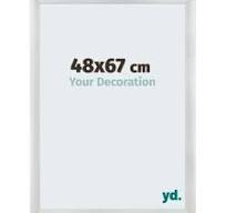 yd. - Cadre photo 48x67 - Argent Mat - MDF - Pisa