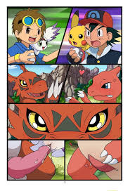 Digimon vs Pokemon - Hentai Comics