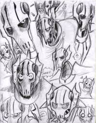 Filled With Grievous Sketch By Theredspy On Deviantart Some Of The Expressions On This Are So Funny Star Wars Art Drawings Star Wars Artwork Star Wars Art