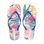 Bathroom Slippers, Women's Fresh Style PVC Flip Flops - Lightweight  Sandwich Slippers for Outdoor for Living Room/Pool/Beach/SPA/Public Showers