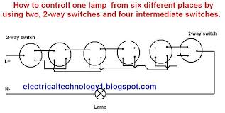 how to control one light bulb from six different places wiring diagrams switch electrical diagram electricity 2 way 1