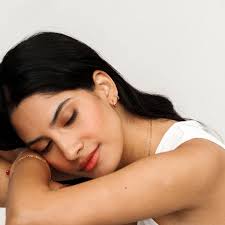 July Ruby Birthstone Astrea Hoop Earrings