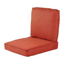 Hampton Bay Spring Haven 23 5 In X 26 5 In 2 Piece Outdoor Lounge Chair Cushion In Standard Orange 89 20301o The Home Depot Outdoor Lounge Chair Cushions Lounge Chair Cushions Patio Furniture Replacement Cushions