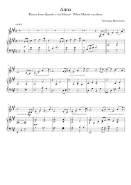 All books are property of their respective owners. Anna Sheet Music For Piano Violin Solo Musescore Com