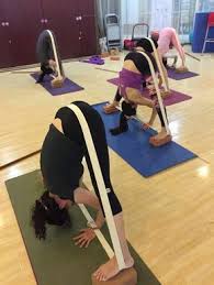 Prasarita Padottansana With Props Yoga Asanas Iyengar Yoga Restorative Yoga