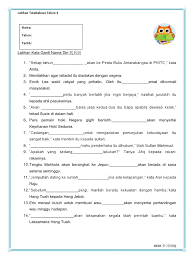 Documents similar to latihan penulisan bahasa melayu tahun 4. Latihan Tatabahasa Tahun 4