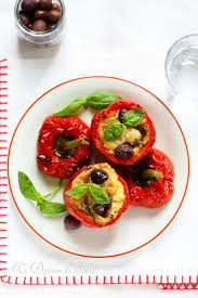 Poivrons Farcis Au Thon A La Burrata Et Aux Olives Poivrons Farcis Poivre Alimentation