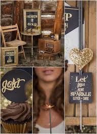 Black And Gold Party Rustic Hearts Of Gold Party Wedding Planning Ideas Decor Gold Party Black Gold Party Sparkle Party