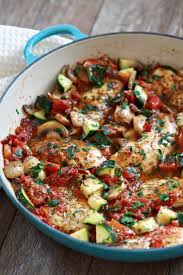 Italian Chicken Mushroom And Zucchini Clever Culinary Recipes Italian Recipes Food