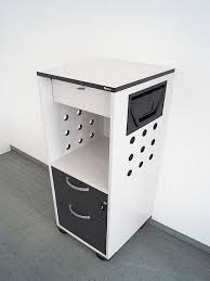 Caddy Oka Rollcontainer Grau Schubladen 42x45x116 Cm Transportgriff Aktenschrank Burozubehor Schubladen