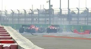 Relive an unforgettable race in baku like never before f1.com/insidestory_aze. Incidente Per Vettel Illeso Ferrari Distrutta Leclerc Lo Evita Per Un Soffio