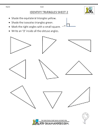 Second Grade Geometry Geometry Worksheets Triangle Worksheet Math Worksheets