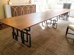 Buy stainless steel tables and get the best deals at the lowest prices on ebay! 14 Long Teak And Steel Dining Table Mdm Design Studio