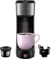 Check spelling or type a new query. Chefman Instacoffee Single Serve Coffee Maker Brews In 30 Seconds Compatible With K Cup Pods Grounds Loose Leaf Tea W Reusable Filter Compact 14 Oz Black Stainless Steel Mug Not Included Amazon Ca