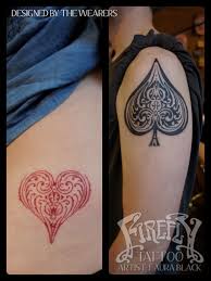 The spade tattoo can also be a pretty dark tattoo when the owner wants it to be. Nice Spade Tattoo Circle Tattoos Tattoos With Meaning