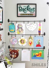 Easy Diy Kids Art Display Simple Inexpensive No Damage Diy Kids Art Display Art Display Kids Art Wall Kids