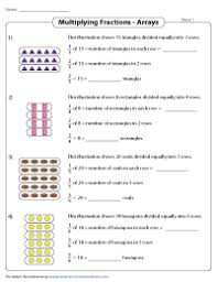 multiplying fractions worksheets