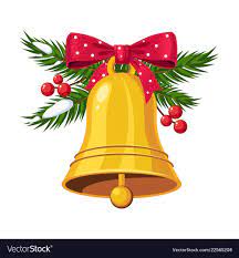 Christmas Bells With Bow And Berries Holiday Vector Illustration Download A Free Preview Or High Quali Christmas Illustration Holiday Vectors Christmas Bells